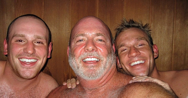 David and Sons in the Sauna?