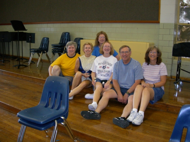 Barons in the bandroom:  Joyce McDonald 70, Gail McCorvey 73, Jennie M. Fleming 72, Diane McCorvey 68, John McCorvey 65, and wife Carol Jones McCorvey (Baron before Lakeside opened)